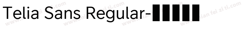 Telia Sans Regular字体转换